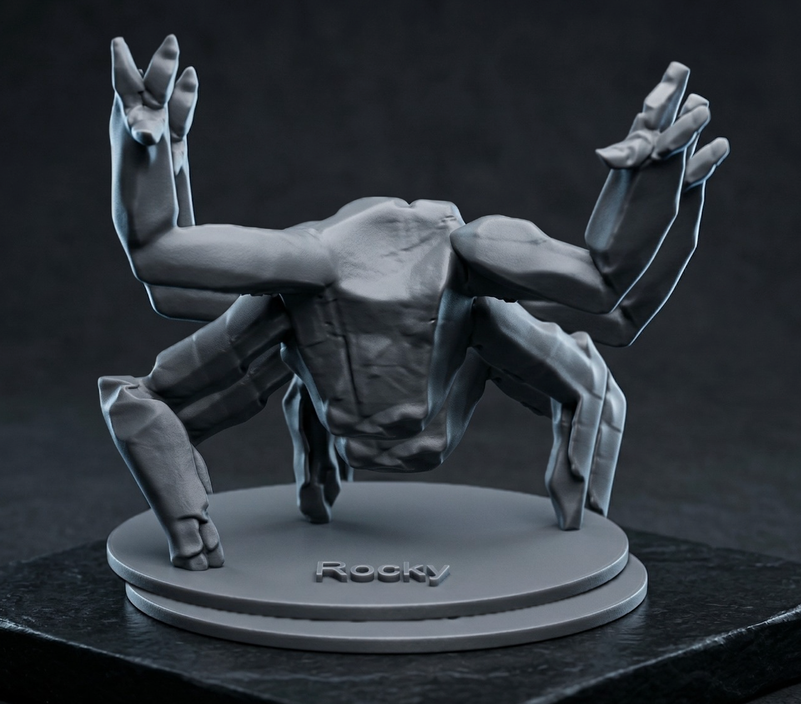 Rocky 3D Printed Model | Detailed Sci-Fi Collectible Figure | InfiBuild